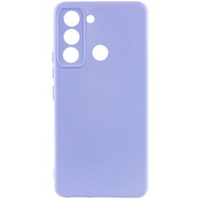 Чехол Silicone Cover Lakshmi Full Camera (AAA) для TECNO Spark 8C Сиреневый / Dasheen