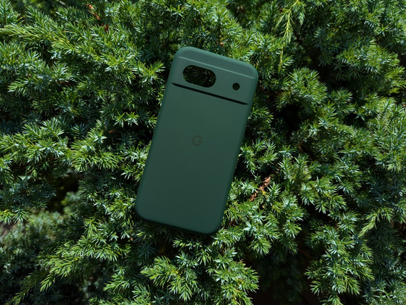 Чохол Гугл Піксель 8А з логотипом софт тач зелений Google Pixel 8A Протиударний