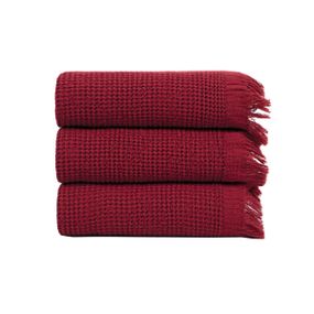 Набір рушників Lotus Home 11461 Туреччина 30*50 см  Бавовна + бамбук Червоний