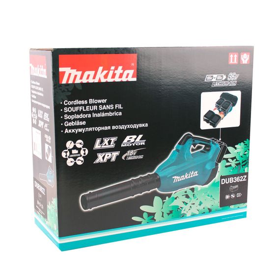 Повітродув акумуляторний Makita DUB362Z (54 м/c, 13.4 м3/хв, LXT, без акумуляторів та зарядного пристрою) | Зображення 3