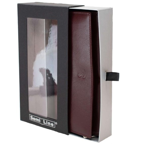 Гаманець жіночий шкіряний Semi Line RFID Dark Red (P8264-2) | Зображення 2