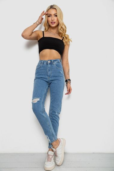 Джинси жіночі Mom's, колір блакитний, 182R1379S19 | Зображення 1