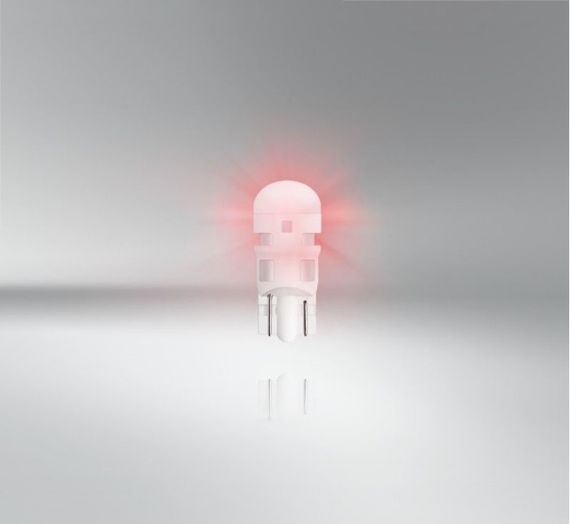 Комплект світлодіодних ламп OSRAM 2825DRP-02B W5W Red 12V | Зображення 3