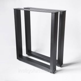 Комплект опор регульованих для столу з металу 600×100mm, H=730mm (профільна труба: 80x40mm)