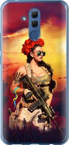 Чехол на Huawei Mate 20 Lite Украинка с оружием "5316u-1575-17620"