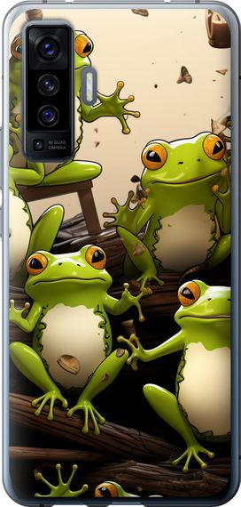Чехол на Vivo X50 Жабки "5656u-1955-17620"