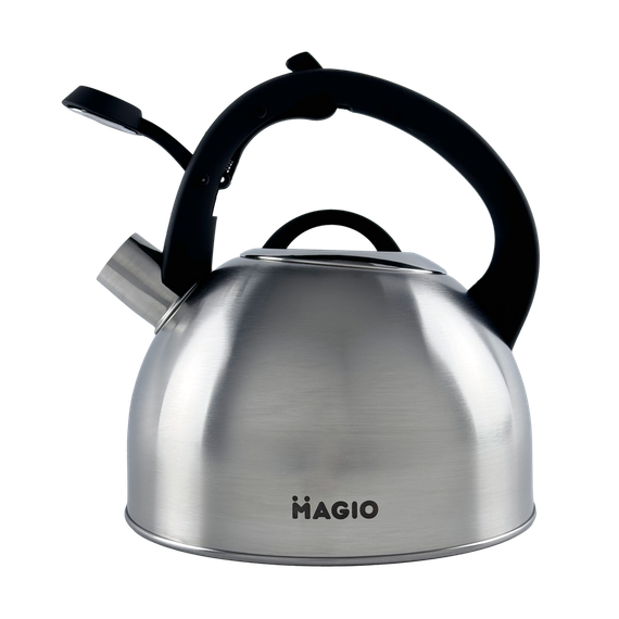 Чайник 2.5 л Magio MG‑1192 из нержавеющей стали со свистком для всех типов плит | Зображення 1