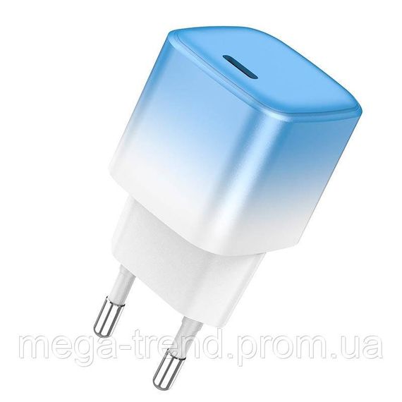 Адаптер мережевий Hoco single port charger C101A |Type-C, PD, 3A/20W| | Зображення 4