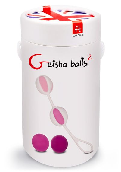 Шарики вагинальные Gvibe Geisha Balls 2 для тренировки интимных мышц, розовые Sex Aura | Зображення 2