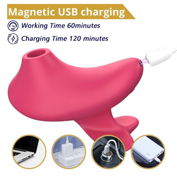 Вакуумний стимулятор - Erospace Sweet Play Critoral Suction Vibrator A15 Sex Aura | Зображення 8