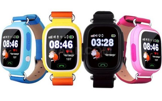 Смарт-часы детские UWatch Q90 GPS контроль звонки сообщения SOS Wi-Fi | Зображення 5