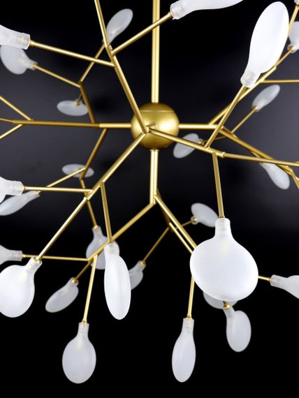 Люстра підвісна на 36 лампочок 26063 Золото 75-110х80х80 см. | Зображення 8