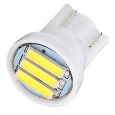Светодиодная лампа AllLight T10  3 диода 7014 W2,1x9,5d 12V (пласTиковый цоколь)