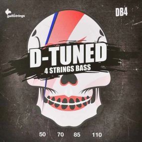 Струни для бас-гітари Gallistrings DB-4 (.050-.110), D-Tuned, Nickel