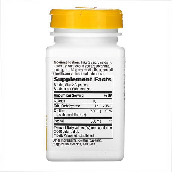 Choline &amp; Inositol - 100 caps | Зображення 1