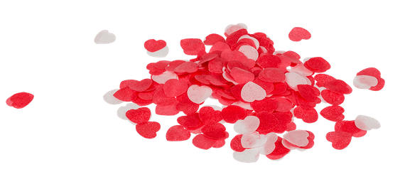 Конфетти для ванной Bath Confetti Big Hearts, 20 г sexstyle | Зображення 1