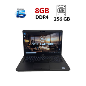 Ультрабук Dell Latitude 5400 / 14" (1920x1080) IPS / Intel Core i5-8365U (4 (8) ядра по 1.6 - 4.1 GHz) / 8 GB DDR4 / 256 GB SSD / Intel UHD Graphics / WebCam б/в