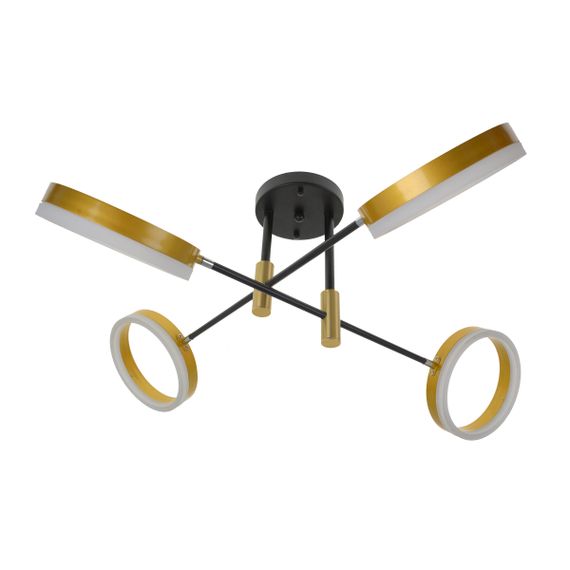 Светильник потолочный подвесной BR-01 630C/4 LED 48W WW+NW+CW BK/G | Зображення 4