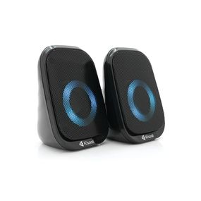 Колонки 2.0 Kisonli X7 для ПК и ноутбука,USB + 3.5mm,2x3W,20Hz-20KHz,Black