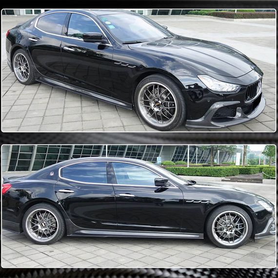 Боковые Пороги V3 (для Base/S/S Q4/Diesel/250 Diesel, Карбон) для Maserati Ghibli 2013-2023 гг | Зображення 3