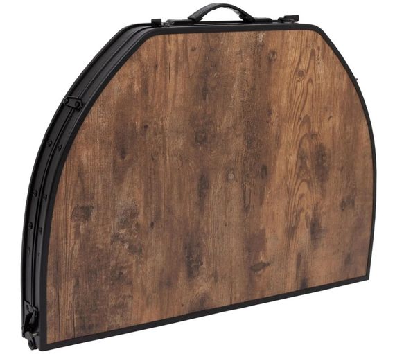 Стіл Bo-Camp Woodbine Oval 100x70 cm Black/Wood look (1404185) | Зображення 2