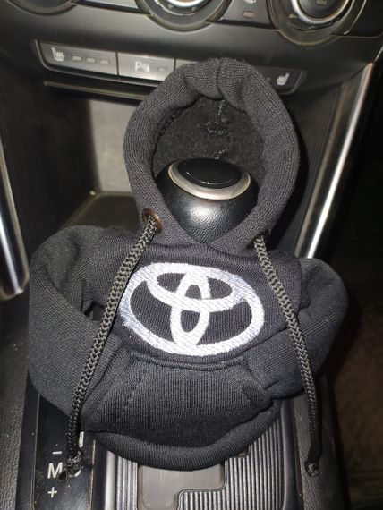 Чохол кофта Худі аксесуар на КПП  Car Hoodie тойота toyota чорний подарунок автомобілісту 10070