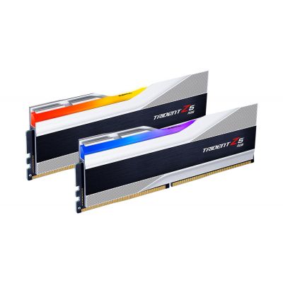 Модуль памяти для компьютера DDR5 32GB (2x16GB) 6000 MHz Trident Z5 RGB Silver G.Skill (F5-6000J3636F16GX2-TZ5RS) | Зображення 2