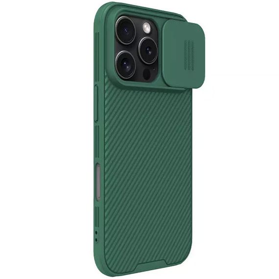 Карбонова накладка Nillkin CamShield Pro Magnetic для Apple iPhone 16 Pro (6.3") Deep Green | Зображення 2