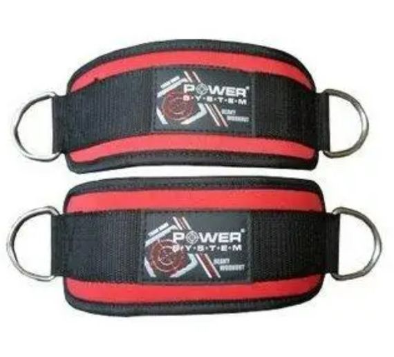 Манжети на щиколотку Power System PS-3410 Ankle Strap (PS-3410_Black_Red) | Зображення 4