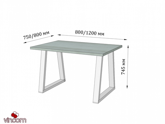 Стол обеденный Metall-Design Бинго Оверлайт 7451200750 | Зображення 4