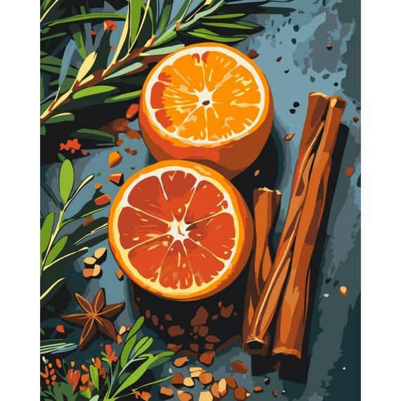 Картина за номерами "Спеції для глінтвейну" 12042-AC 40х50 см