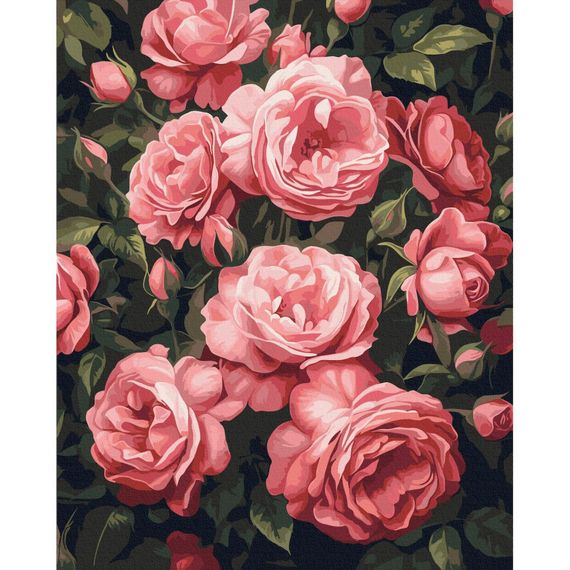 Картина по номерам "Душистый куст пионов" BS54275, 40х50 см