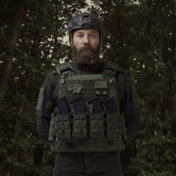 Плитоноска IBV Ukrarmor аналог IOTV, бронежилет-носій Cordura 1000 MOLLE, військова плитоноска ЗСУ, страйкбол, колір Олива | Зображення 2