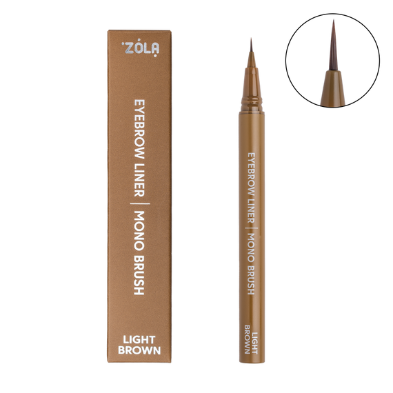Лайнер для бровей ZOLA Eyebrow liner Mono Brush - Light Brown