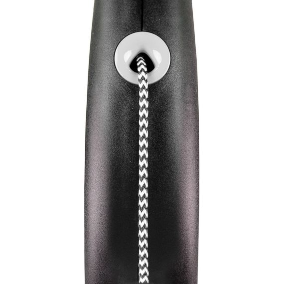 Flexi Black Design M рулетка для собак, трос 5 м, чорний | Зображення 1
