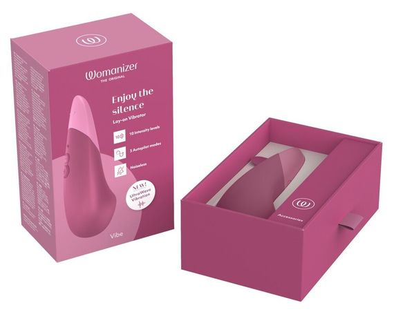 Мінівібратор Womanizer Vibe Dusky Pink, 3 авторежими + 10 рівнів інтенсивності | Зображення 7