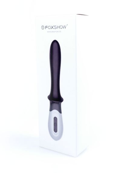 Вібромасажер точки G B - Series Fox Silicone G-spot Massager, з нагріванням, чорний