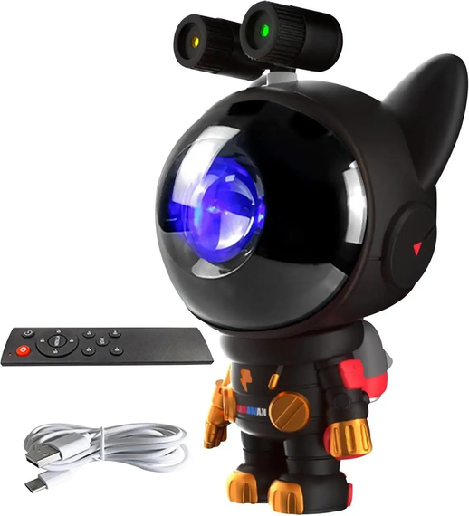 Лазерний проектор - нічник Собака-астронавт Nebula Dog Projector ∙ Проекція космосу та зоряного неба | Зображення 3