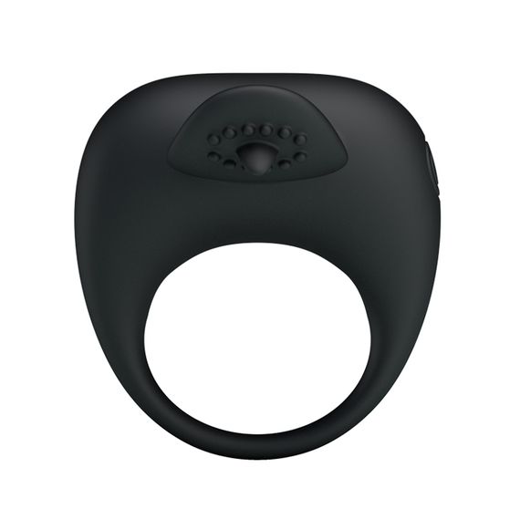 Ерекційне кільце - Pretty Love Stimulating Tonguo Penis Ring Black | Зображення 4