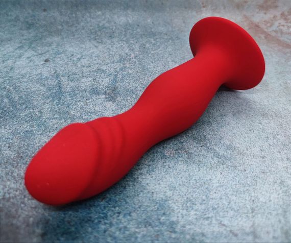 Анальний плаг Loveshop RED 16*3.5 см | Зображення 1