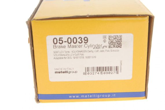 Циліндр гальмівний головний Seat Terra 87-95 VW Golf II Jetta II Scirocco 83-92 Polo 81-94 05-0039 | Зображення 5