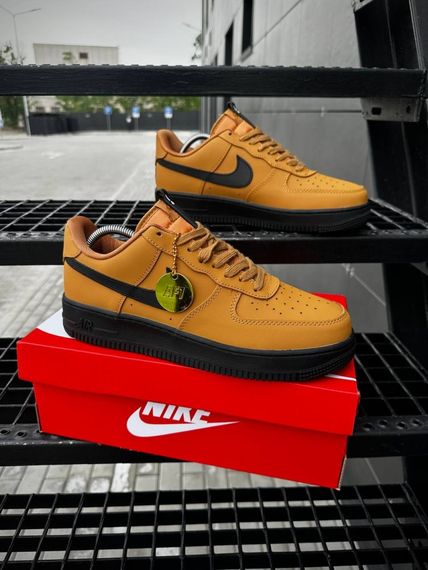 Кросівки Nike Air Force (camel, шкіра ліцензія) | Зображення 6