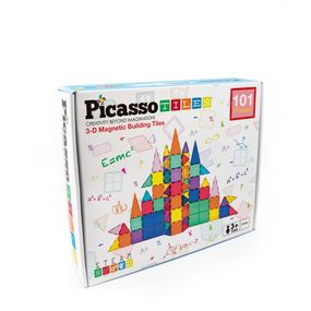 Конструктор магнітний MAGNETIC BUILDING BLOCKS PT101/22402 PICASSO TILES , 101 деталь, в коробці