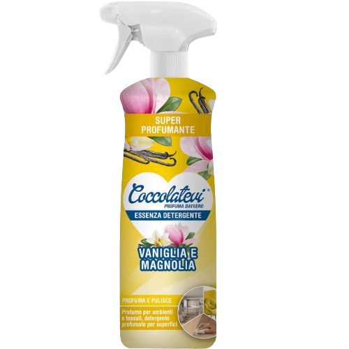 ЕСЕНЦІЯ COCCOLATEVI для навколишнього середовища та миючий засіб для поверхонь, АРОМАТ ВАНІЛЬ І МАГНОЛІЯ, 750 мл