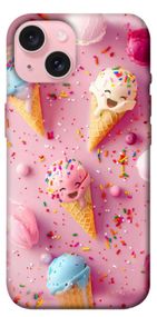 Чохол з картинкою Веселе морозиво для Apple iPhone 15 (6.1")