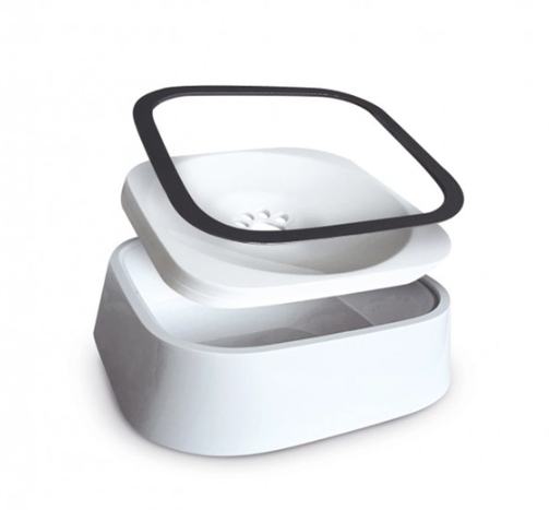 Поилка - непроливайка для животных MAGIC BOWL Миска для воды с плавающим диском против брызг для собак и кошек, 1.5 л | Зображення 2