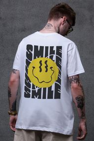 Оверсайз футболка з принтом Without Smile White