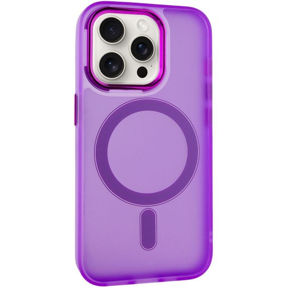 Чохол TPU+PC Lily with MagSafe для Apple iPhone 15 Pro (6.1") Purple