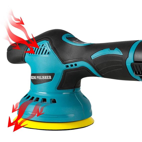 Беспроводная полировальная машинка с 2 аккумуляторами (12V), YK49 / Аккумуляторная полировально-шлифовальная | Зображення 4