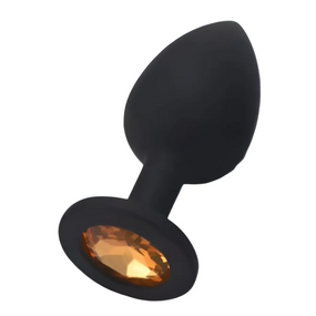 Силиконовая анальная пробка с кристаллом SKN KSIL-25S ( размер S ) sexstyle
